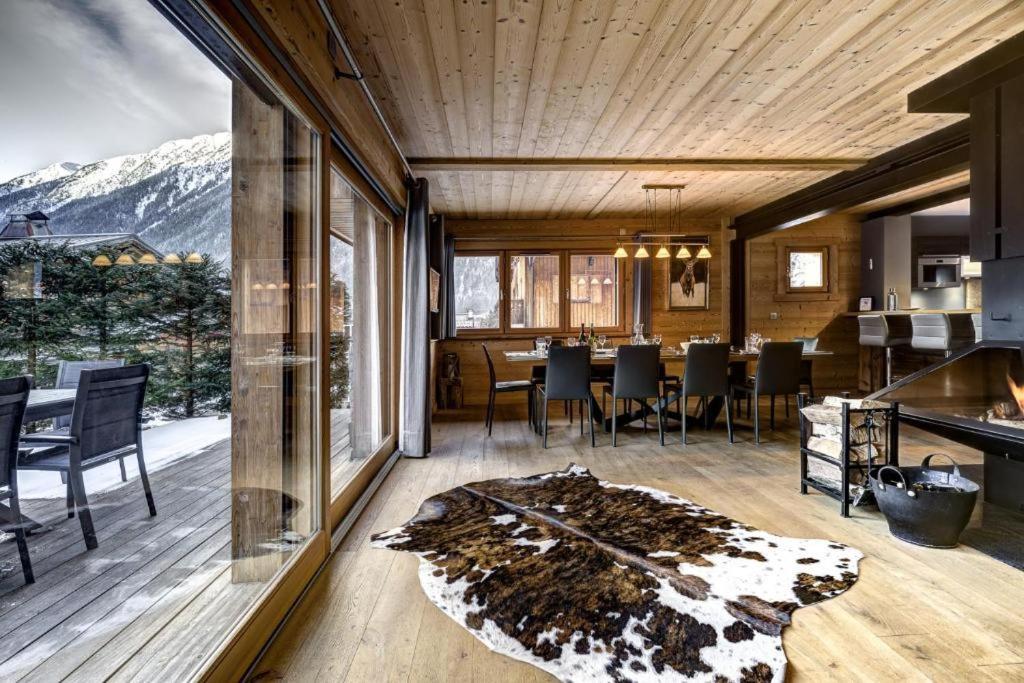 霞慕尼Luxury Chalet With Sauna, Hot Tub And Fireplace别墅 外观 照片