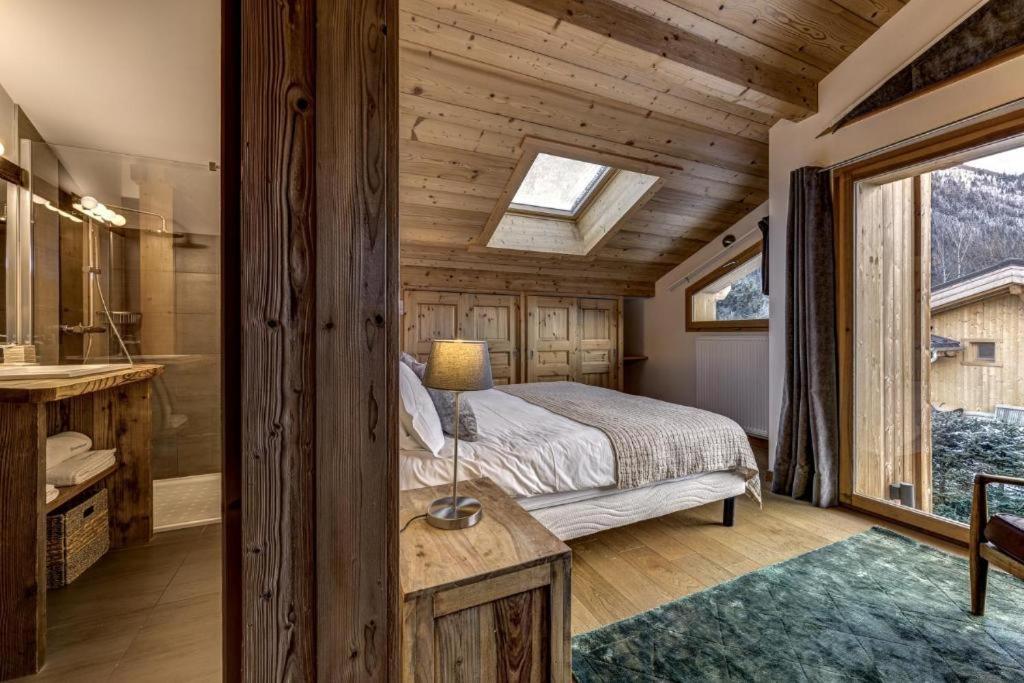 霞慕尼Luxury Chalet With Sauna, Hot Tub And Fireplace别墅 外观 照片